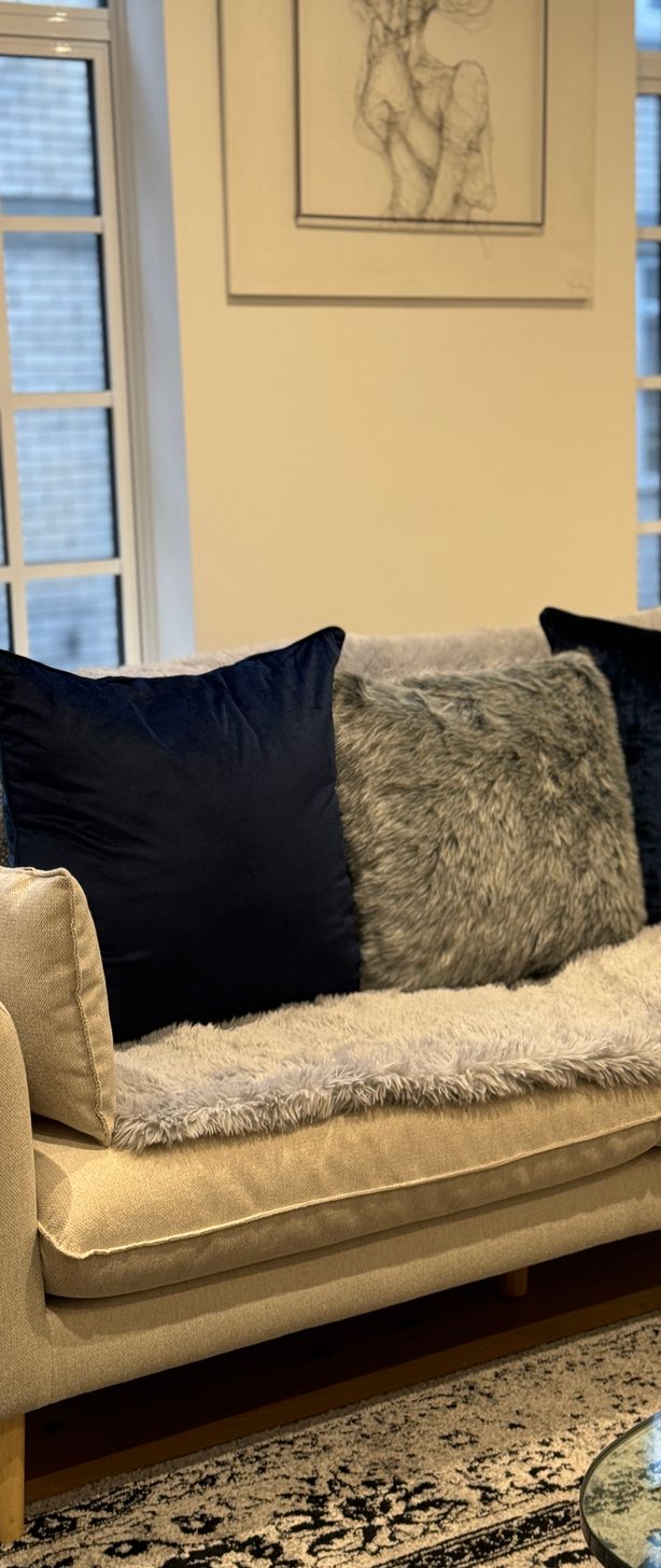 a clean sofa