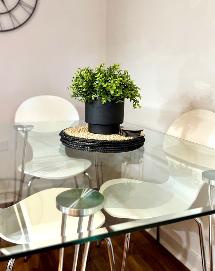 a plant on a clean table